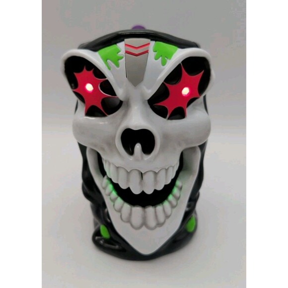 Monster Jam Grave Digger Skull Mug Cup Handle Monster Trucks Eyes Light Up WORKS - Picture 2 of 10